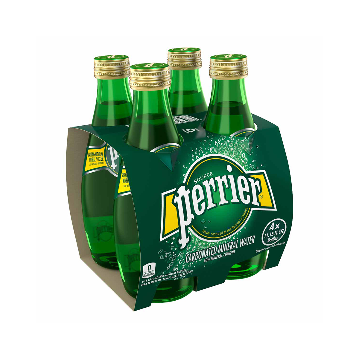 Agua y Bebida-Perrier-Agua Natural Mineral 4 Pack 330ml