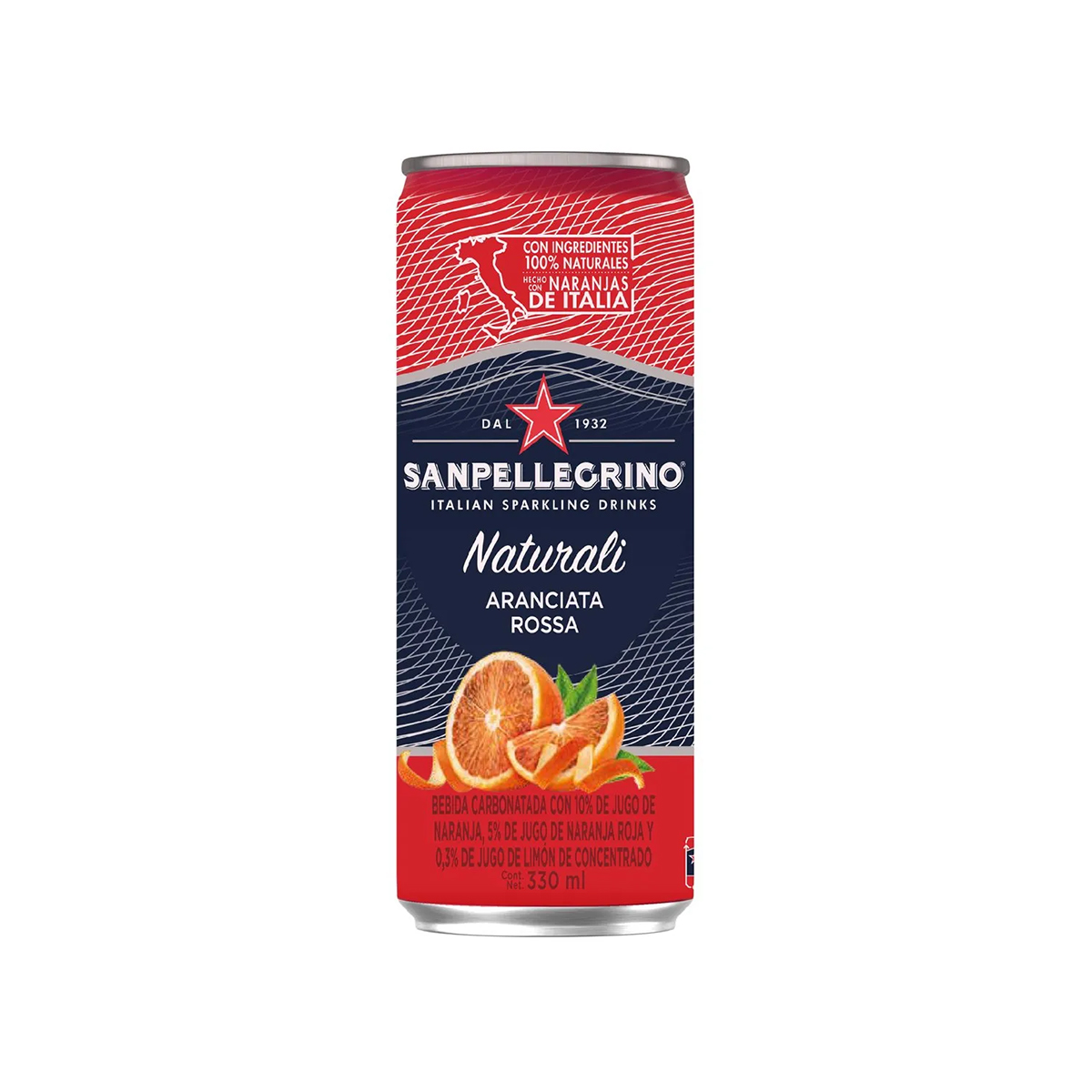 Una deliciosa combinación de naranjas sanguinas y burbujas delicadas hacen de la Aranciata Rosa San Pellegrino una bebida vibrante, con un equilibrio perfecto entre dulzura y un toque cítrico refrescante.