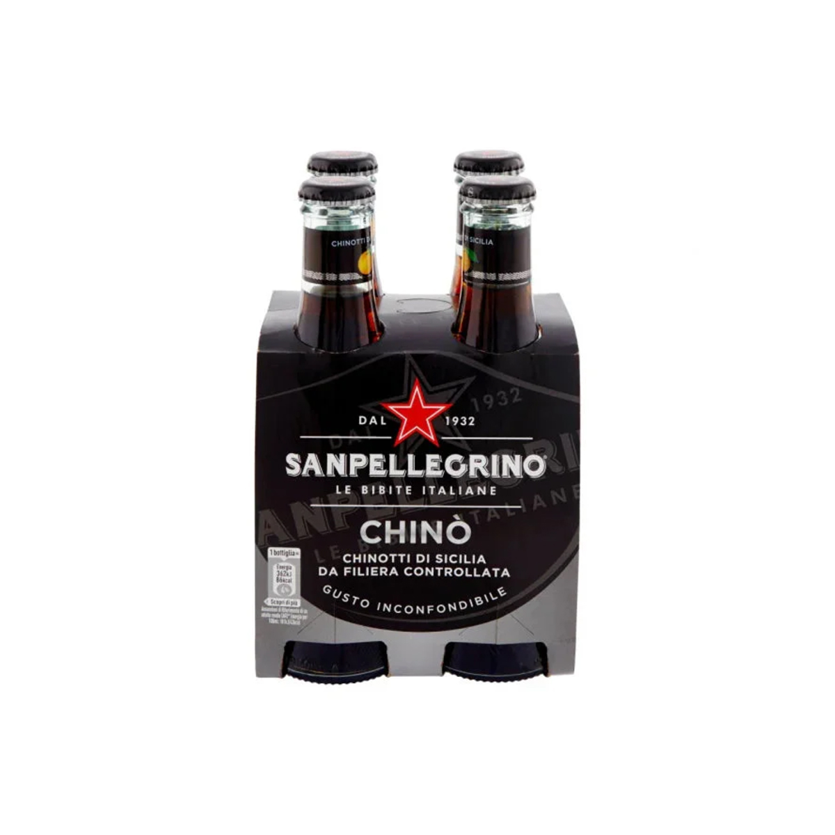 La bebida amarga clásica italiana, el Chino San Pellegrino, ofrece un sabor distintivo gracias a la infusión de extractos naturales de cítricos y hierbas. Ideal para los amantes de los sabores intensos y amargos.