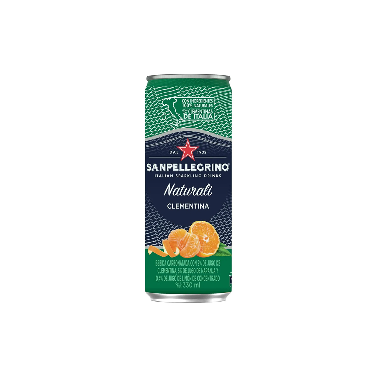 El dulce y jugoso sabor de las clementinas italianas da vida a la Clementina San Pellegrino, una bebida burbujeante y refrescante con un aroma frutal irresistible.