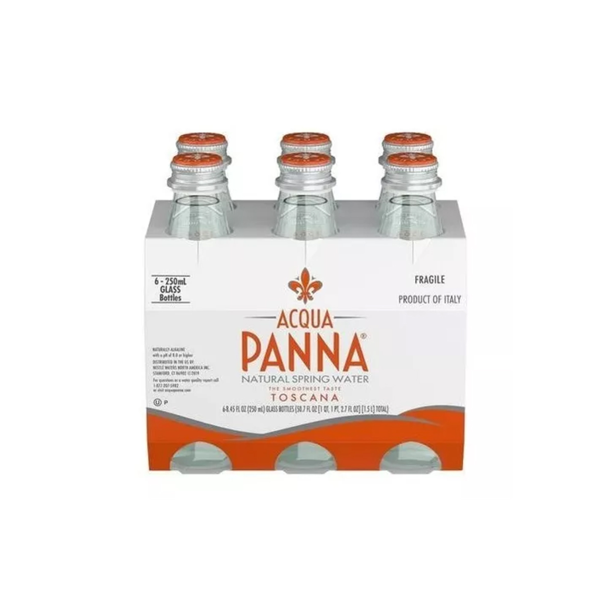 Aguas y Bebida-Acqua Panna-Agua Natural Mineral 4 Pack 250ml