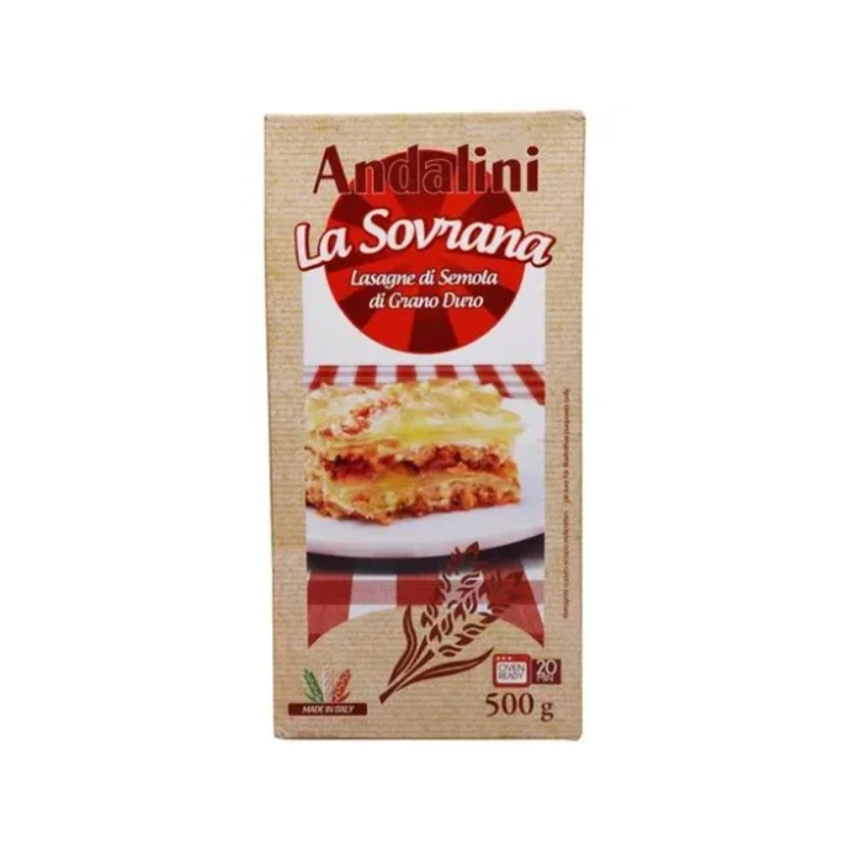 Pastas-Andalini-Lasagne 500gr